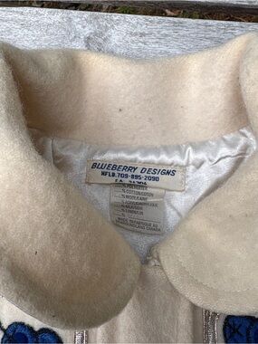 Blueberry Designs made in Canada Cream Women's Wool Coat